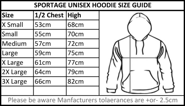 Marshall Pocket Hoodie Men size guide