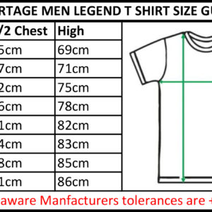 Sportage Men Legend Tee Legend size guide