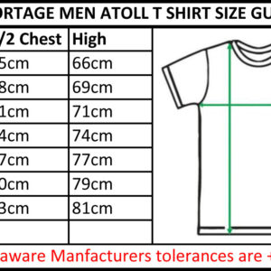 Sportage Atoll T Shirt Size Guide